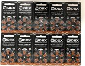 10 plaquettes piles  auditives widex 312
