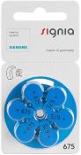 Piles Auditives Signia 675 (PR44) – Pack de 10 Plaquettes (60 Piles)
