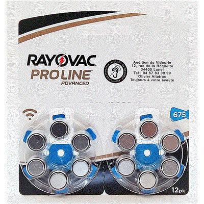 Pile auditive 675 Rayovac Proline Advanced