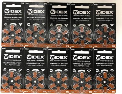10 plaquettes piles  auditives widex 312