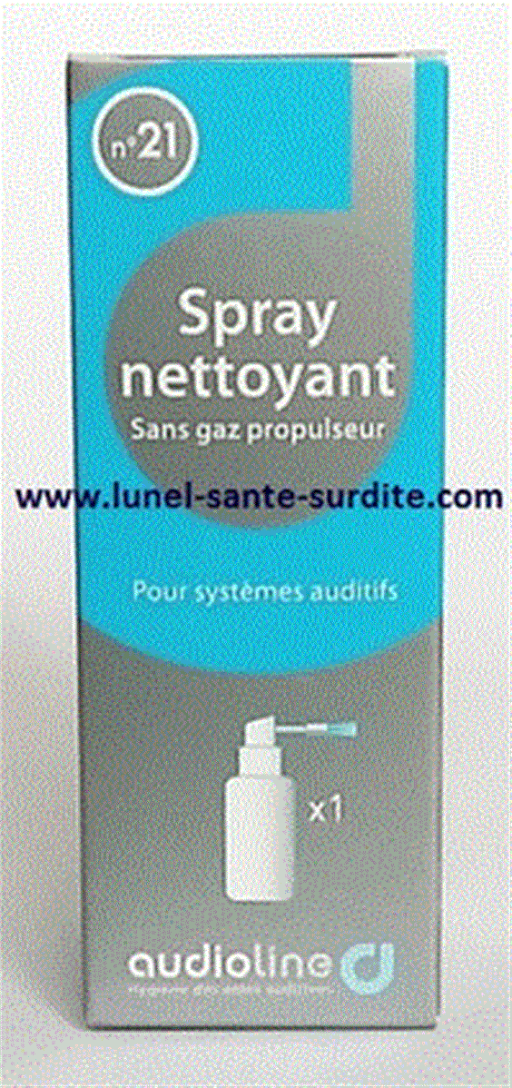 Spray brosse nettoyant appareil auditifs et bouchons d'oreille