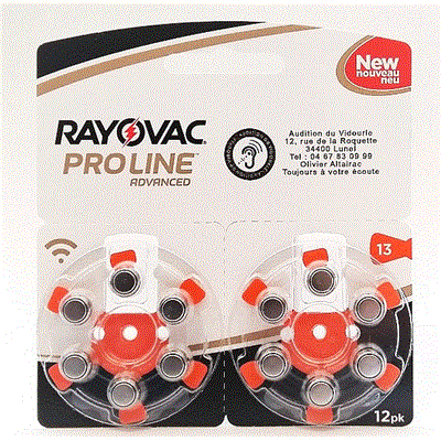 Pile auditive 13 Rayovac Proline Advanced