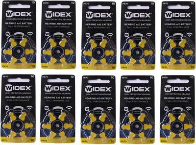 10 plaquettes piles  auditives widex 10