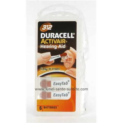 Pile auditive Duracell Activair 312